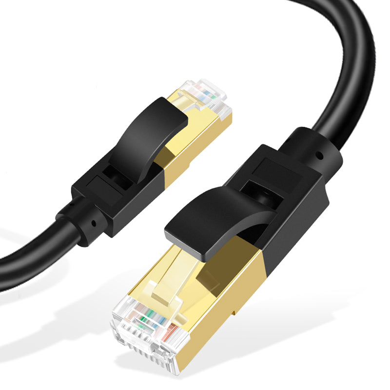Cat 7 Ethernet Cable High Speed 10Gbps, Shielded Ethernet Cord, LAN Cable with RJ45, Weatherproof Internet Network Patch Cord, Fast LAN Wire for Gaming, PS5/4/3, Xbox, Modem, Router