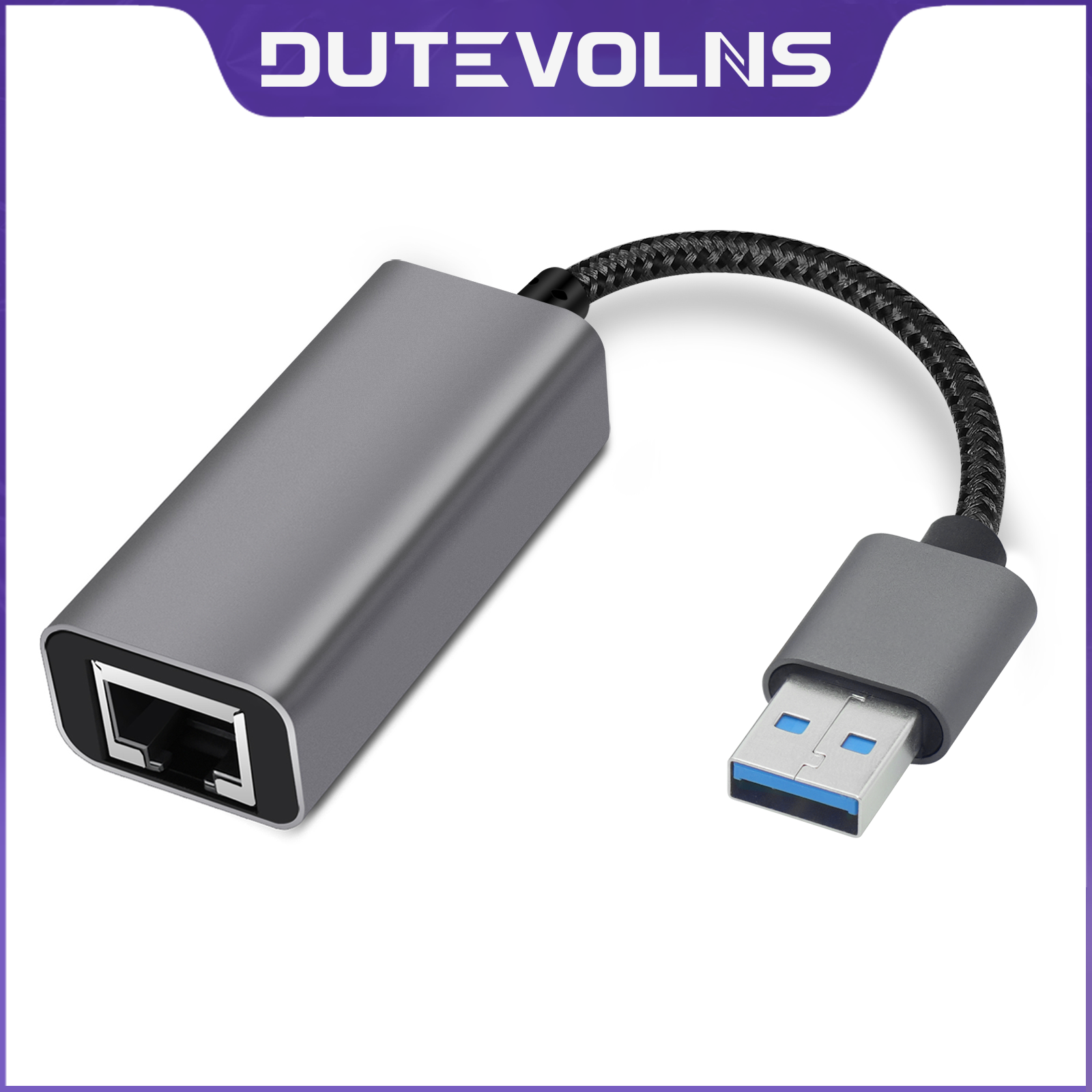 USB to Ethernet Adapter, 1000Mbps Plug and Play Ethernet Adapter with USB 3.0, Driver Free, RJ45 LAN Network Dongle Compatible with Switch, Laptop, PC, MacBook, Windows, macOS