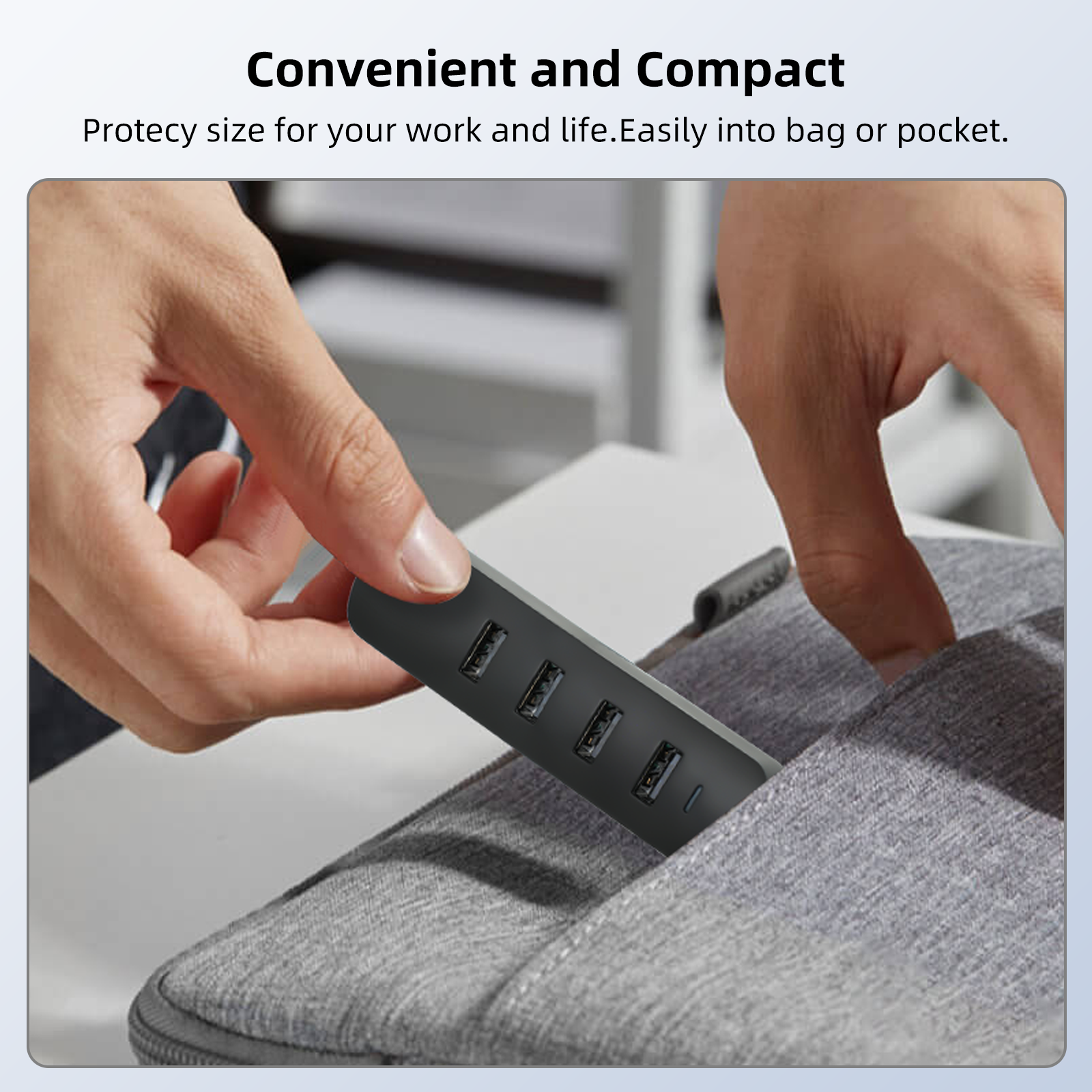 USB 2.0 Hub 4 Port Multi Splitter High Speed Otg For Laptop Pc HUB