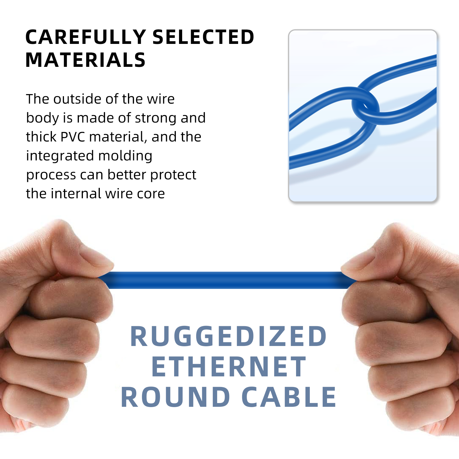 Cat5e Ethernet Cable, Long Cat 5e Internet Cable, Snagless Patch Cord, UV Resistant, Flexible, Network, LAN, PoE, Standard RJ45 Connector for PC, Server, Router, Modem, PS5