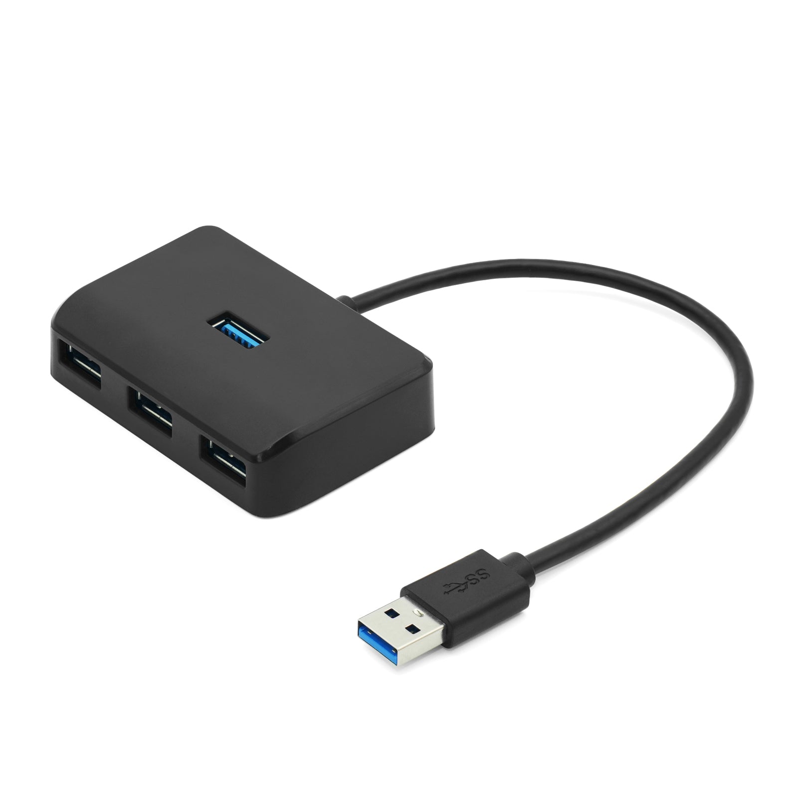 4 in 1 USB A 3.0 Hub, 4-Port with Power Adapter Multi-Function Expander for Portable USB Splitter Adapter for Laptop, PS4, Flash Drive, HDD, Xbox, Printer, Mouse, Keyboard, Computer