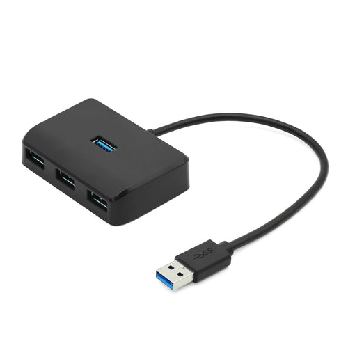 4 in 1 USB A 3.0 Hub, 4-Port with Power Adapter Multi-Function Expander for Portable USB Splitter Adapter for Laptop, PS4, Flash Drive, HDD, Xbox, Printer, Mouse, Keyboard, Computer
