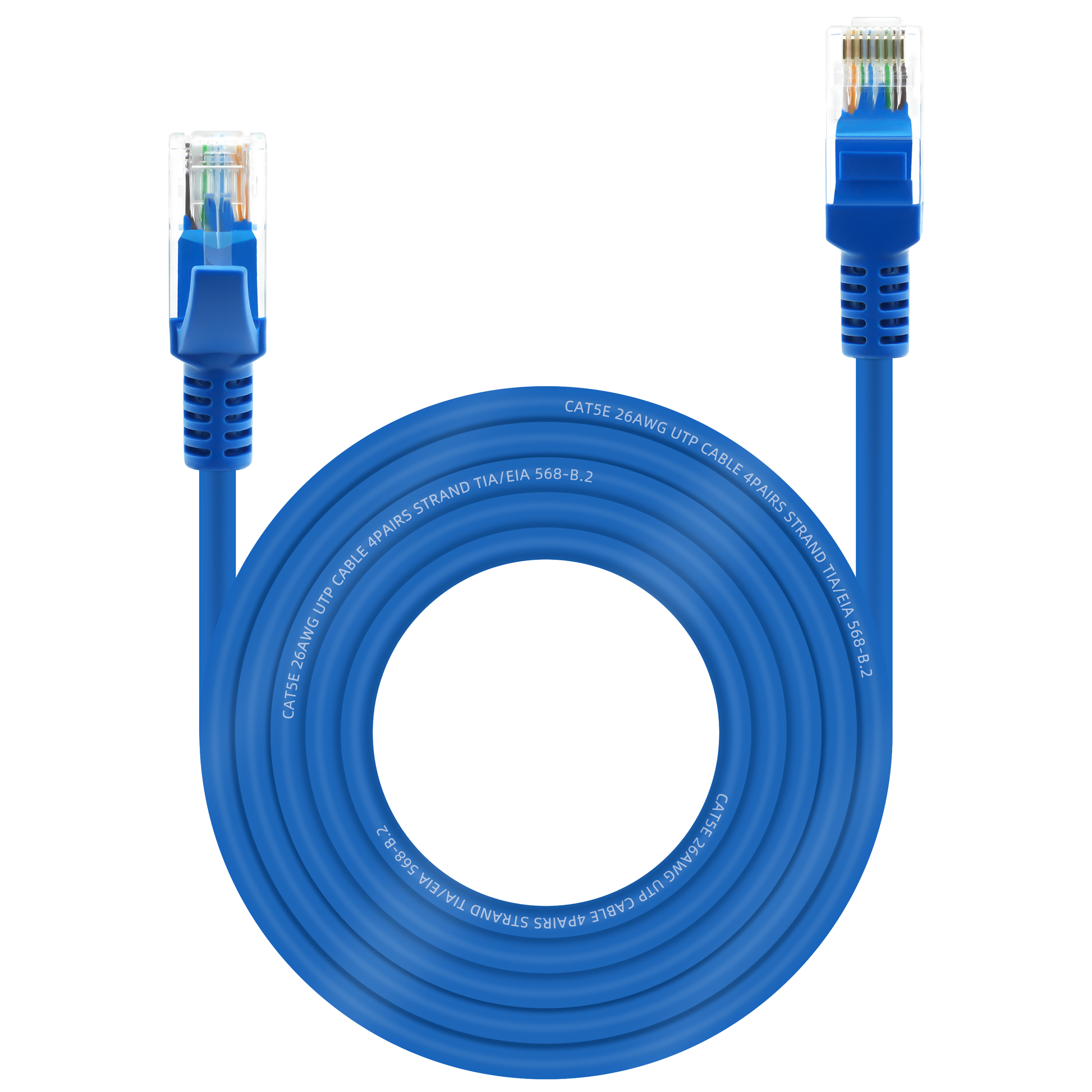 Cat5e Ethernet Cable, Long Cat 5e Internet Cable, Snagless Patch Cord, UV Resistant, Flexible, Network, LAN, PoE, Standard RJ45 Connector for PC, Server, Router, Modem, PS5