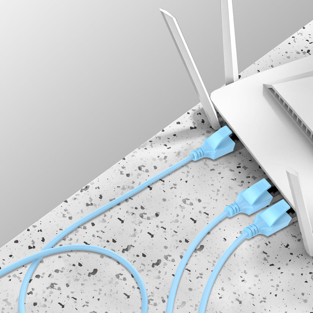 Cat6a Ethernet Cable Slim Outdoor&Indoor, 32AWG Pure Copper Cat6 Internet Cable for Waterproof & Direct Burial, Flexible Ethernet Cable 10G 500MHZ, Cat 6A Network cable for PC /Router/Modem
