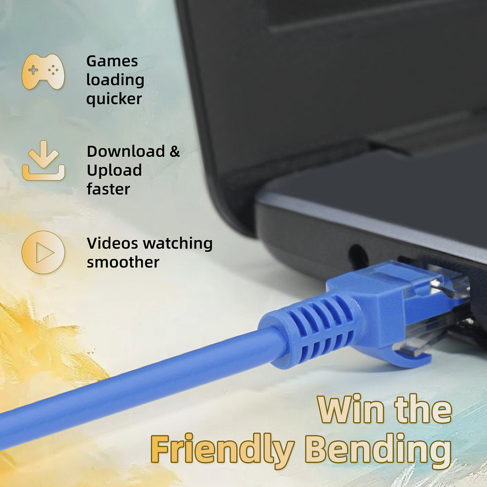 Cat5E Patch Cables 1000Mbps LAN Cable, Cables Direct Online Cat5E Ethernet Patch Cable, 100MHz, PC/Laptop/Modem/Router, Blue